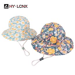 Spring Summer Hat Girl Caps Children Cartoon Cotton Breathable Sun Panama Hats Boy Soft Brim Outdoor Fisherman Cap 220630