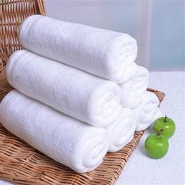 5pcs White Soft Microfiber Fabric Face Towel el Bath Towel Wash Cloths Hand Towels Portable Terry Towel Multifunctional 220727