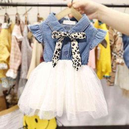 Girls Lace Dress New Floral Kids Dresses For Girls Princess Dress Children Clothes Size 70/80/90/100 Infantil Dress Casual Wear G220518