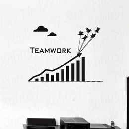 Wall Stickers Decal Teamwork Business Graphics Office Inspire Art Mural Unique Gift WL829WallWall