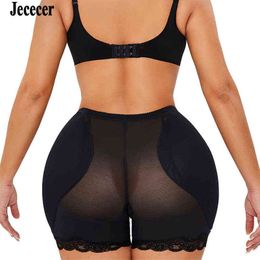 Butt Lifter Padded Panties Push Up Fake Buttocks Shapewear Low Waist Slim Belly Large Hip Body Shaper Booty Butt Enhancer Y220411