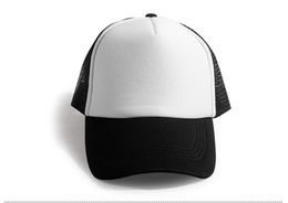 Sublimation Blank Mesh Hat Baseball Cap Heat Transfer Household Sundries Practical Multi-color Peaked Cap DIY Outdoor Sports Sunscreen Gift B6