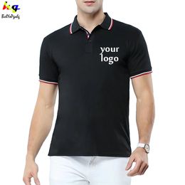 Summer Polo shirt customizationdesign mens and womens shortsleeved casual Polo team advertising top 220609