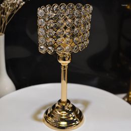 Candle Holders High Quality Crystal Candlestick Luxury Wedding Deco Holder Home DecorativeCandle
