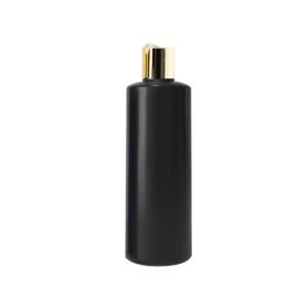 20pcs 300ml Empty Black Lotion Gold Pump Bottles Shampoo Gel Container With Dispenser gold disc cap PE Bottle