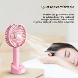 Party Favour USB Portable Fan Outdoor Mini Creative Desktop Office Mute Charging Portables Handheld Fans for Outdoor Travel supplies