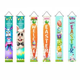 Party Decoration Easter Door Banner S Carrot Happy Day Decor For Home 2022 Welcome Spring Colourful Eggs SupplyParty PartyParty