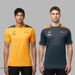 2023 Summer F1 Racing Team Short Sleeve t Shirts Mclaren Men's Official Website Design Reprint Uniform Formula 1