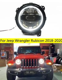 2pcs Headlamp for Jeep Wrangler Rubicon 20 18-20 20 Headlights High /Low Beam Daytime Running Light DRL For J-eep JK TJ LJ