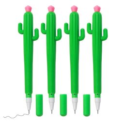 Gel-Ink pen cartoon cactus silicone cute with custom LOGO stationery Sales promotion gift