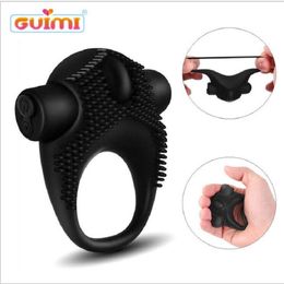 10 Speeds Vibrating Penis Ring Men Cockring Clitoris Stimulate Delayed Premature Ejaculation Adult sexy Toys For Couples Extender