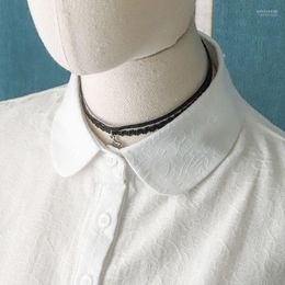 Bow Ties Womens Business Formal Shirt Fake Collar For Sweater Blouse Ladies False Collars Women Half Detachable Emel22