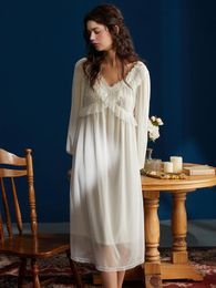 White Gauze Nightgowns Online Shopping 