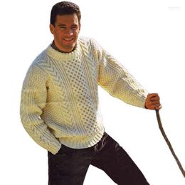 Sweaters para hombres Invierno súper grueso hombre suéter suelto big man suéter cool begu22