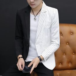Men's Suits & Blazers Men Japanese INS Tide Brand Suit Social Guy Night Show Slim Small Personality Single West Handsome CoatMen's
