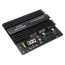 Black 12V 600W Amplifier Board Mono Car Audio Power Amplifier Powerful Bass Subwoofers Amp PA-60A