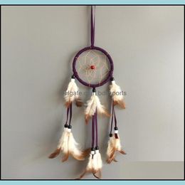 Arts And Crafts Arts Gifts Home Garden 3.5" Ring Small Dream Catcher Hanging Decorat Jllcfj Yummy_Shop Drop Delivery 2021 Wrnf5