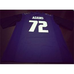 Chen37 Custom Man Youth women#72 Trey Adams Washingtonn Huskies Football Jersey size s-5XL or custom any name or number jersey