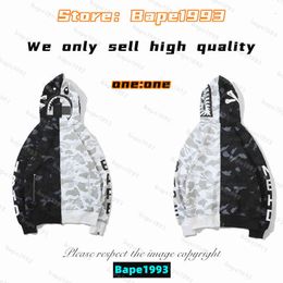 High quality Apes Mens Hoodies & Sweatshirt Japan shark B ape head Galaxy spots luminous camo Male and female couples with the same modelSDGB