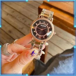 36mm Fashion Ladies High Quality Watch Top Designer Diamonds Dial Waterproof Sapphire Glass Clock Trend European Ladies Full Stainless Steel Luxury Wristwatch