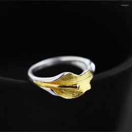 Wedding Rings Fashion Female Calla Lily Adjustable Silver Plated Jewellery For Women Party Accessories Rita22