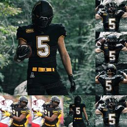 A3740 2020 Appalachian State Mountaineers 5 Thomas Hennigan 8 Marcus Williams Jr. 29 Brendan Harrington Ryan Huff Mike Evans NCAA Football Jersey