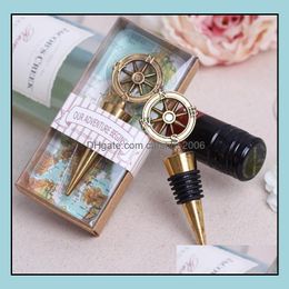 Bar Tools Barware Kitchen Dining Home Garden Golden Compass Wine Stopper Wedding Favours And Gifts Bottle Opener Tool Dhdqk