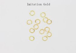 C Open Jump Rings Keychain Rings for Earring Necklace Bracelet DIY Craft Jewellery Making Findings Multiple Sizes Imitation Gold