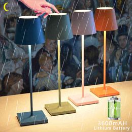 Cmoonfall Led Rechargeable Nordic Table Lamps For Bedroom Desk Decoration Lampe De Chevet Study Night Lights Luminaria Mesa H220423
