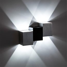 Wall Lamp Modern Waterproof 6W 12W LED Aluminum UP And Down Home Light Outdoor Indoor White/Black Sconce LustreWallWall