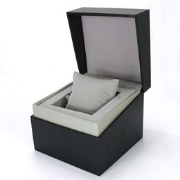 box watches UK - Watch Boxes & Cases Luxury Top Brand Original Gift Box For Automatic Black Leather