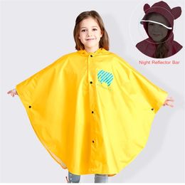 Raincoat for Children Cartoon Kids Girls Rainproof Rain Coat Waterproof Poncho Boys Rainwear Kindergarten Baby Rainsuit 220427