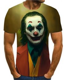 funny 3d t shirts UK - Clown 3d Printed T Shirt Men Joker Face Male Short Sleeve Funny Shirts Tops Amp Tees Xxs 6xl
