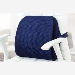 Cushion/Decorative Pillow Memory Foam Lumbar Support Air Layer Fabric Breathable Side Pocket Strap Design Non-slip Relieves Spinal Stress Ba