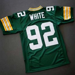 Chen37 Custom Men Youth women Reggie White Mit 1993 Football Jersey size s-6XL or custom any name or number jersey