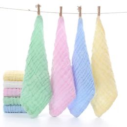 Infant Muslin Washcloths and Towels Natural Organic Cotton Baby Wipes Hand Towel Muslin Washcloth for Sensitive Skin