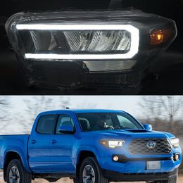 Car LED Headlights Front Lamp Lighting For Toyota Tacoma Dynamic Turn Signal Daytime Running Head Lights