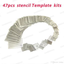 Integrated Circuits 47pcs Stencil Template Kits Direct Heat for Games BGA Reballing Kit Top Quality