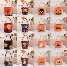 Halloween Party Favours Light Up Trick or Treat Candy Bags Multipurpose Reusable Goody Bucket for Kids