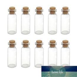 10PCS 1*2.8cm Mini Glass Bottle Small Tiny Clear Cork Glass Bottles Jar Cork Stopper Transparent Bottle Glass