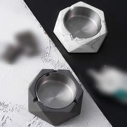 Creative Cement Ashtrays Ordinarys Nordic Tea Table Cement Ashtray Household Goods Home Decoration Accessories 419 D3