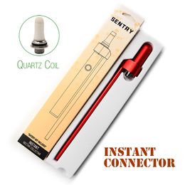 Authentic SENTRY Instant Nectar Connector Quartz Coil Atomizers Vape Batteries Wax Dry Herb Vaporizer Concentrate CONNECTAR Fit For 510 Thread Battery Vapour