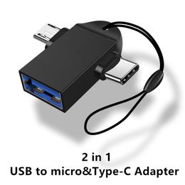 USB 3.0 Type-Cµ 어댑터 OTG 어댑터 2-in-one 데이터 전송 충전 변환기 100pcs