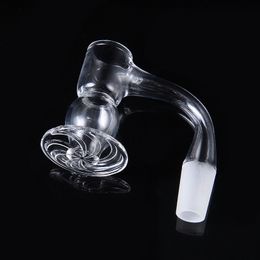Smoking Accessories Seamless Fully Weld Quartz Banger Nails Bevelled Edge With Ball Bucket Blender Spin 10mm 14mm Joint For Dab Rig Glass Bongs FWQB16