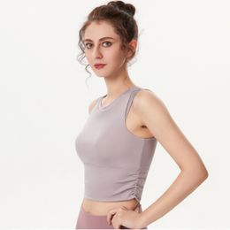 LU LU LEMONS align s NEW Women Wear Fiess Underwear Outdoor Running Elastic Shockproof Beautiful Back Yoga Mat Sports Bra Fie Elatic Sport