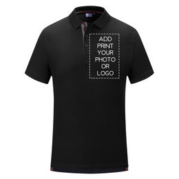 Men Summer Short Sleeve Polo Shirt Casual Solid Colour Jerseys Male Cotton Tops Custom Print Unisex Uniform Women Clothing 220623