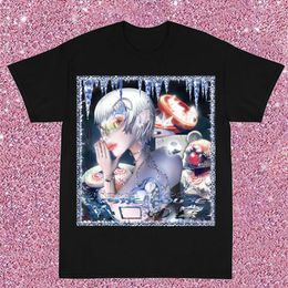 Women's T-Shirt Y2k Aesthetic Kawaii T Shirts Gothic Tops Soft Goth Shirt Clothes TopsWomen's