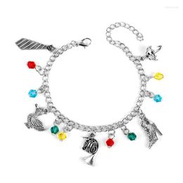 Charm Bracelets How I Met Your Mother Yellow Umbrella Blue French Horn Pendants Bangles WristbandsCharm Inte22