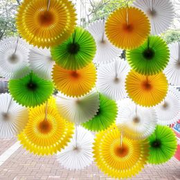 8/10/12/Inch Party Decoration Hollow Tissue Paper Fan Origami Flower Pinwheels Wedding Marriage Birthday Baby Shower DIY Supplies