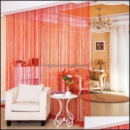 Curtain Drapes Home Deco El Supplies Garden String Curtains Patio Net Fringe For Door Screen Windows Divider Cut To Size Shiny Tassel Line